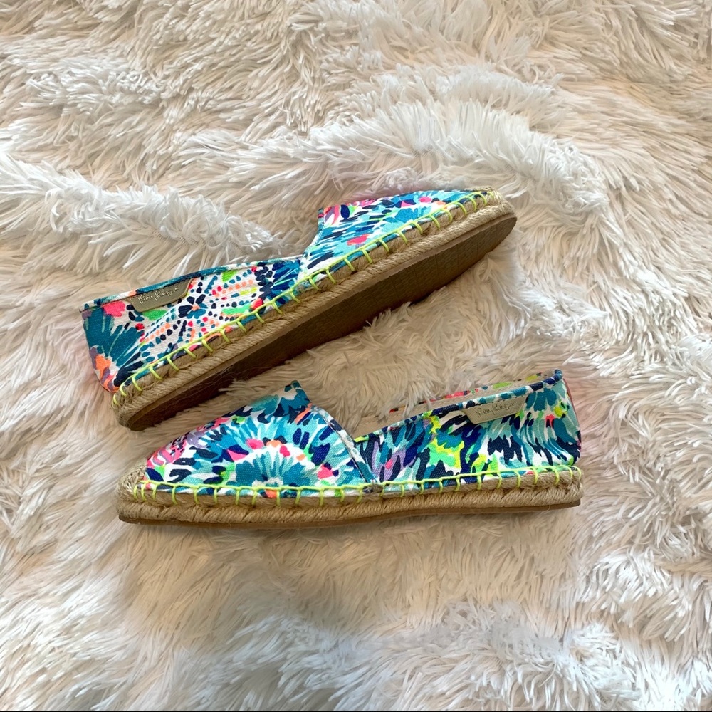 New never worn Lilly Pulitzer espadrilles